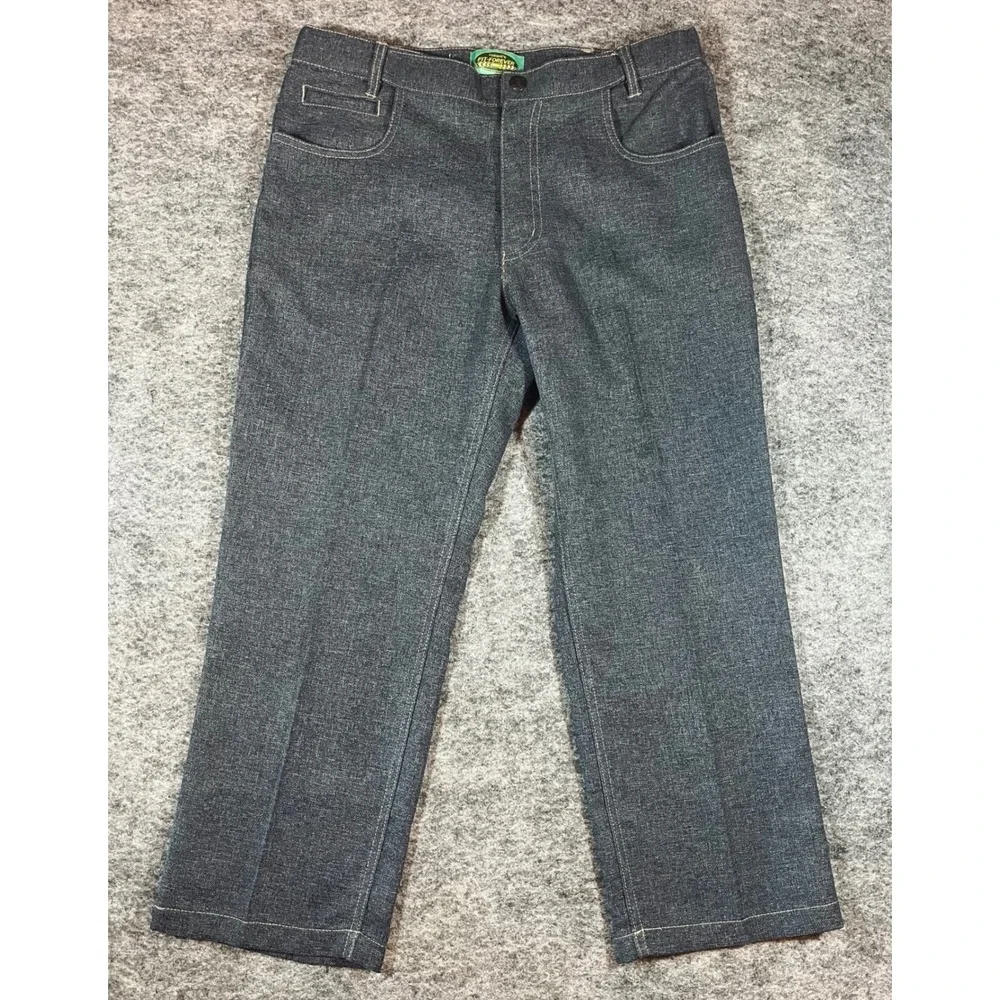 Haband‎ Fit-Forever Casual Pants Trousers Mens 32 Gray Classic Dadcore Durable